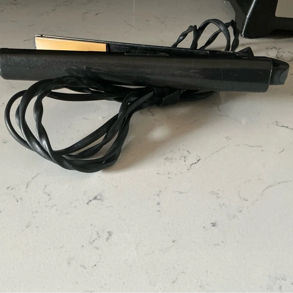Chi classic black shinny tourmaline ceramic hair straightener irons 1” 410F